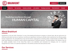 Tablet Screenshot of brainhuntindia.com